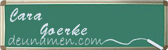 Cara Goerke Visitenkarte